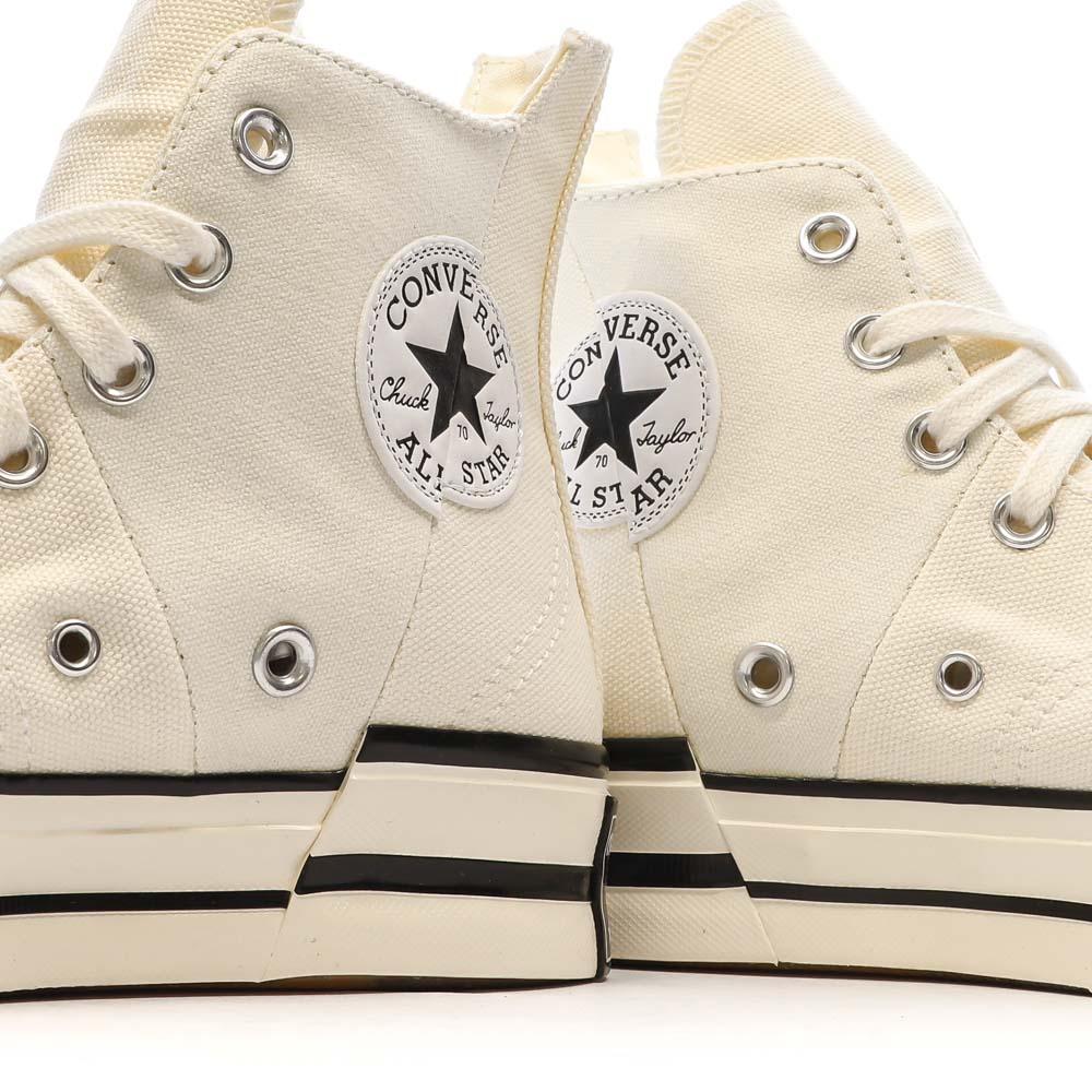 Baskets Blanches Homme Converse Chuck 70 Plus Canvas A00915C vue 7