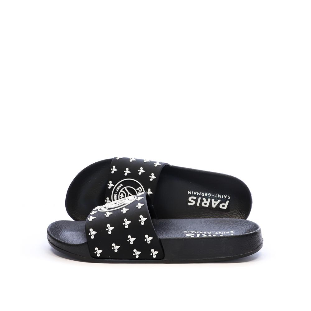Claquettes Noir/Blanch Mixte PSG Citral Jr pas cher