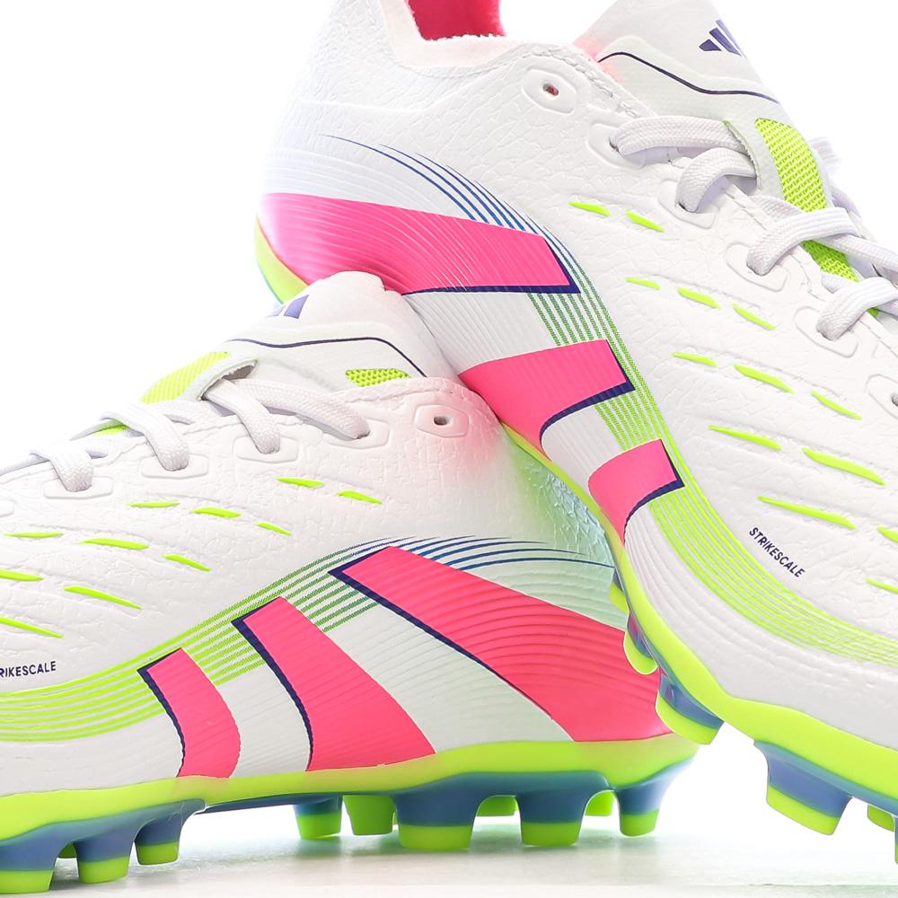 Chaussures de Foot Blanc/Rose Adidas Predator League 2G/3G vue 7
