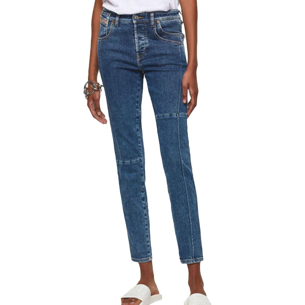 Jean Slim Taille Haute bleu Femme Diesel Babhila pas cher