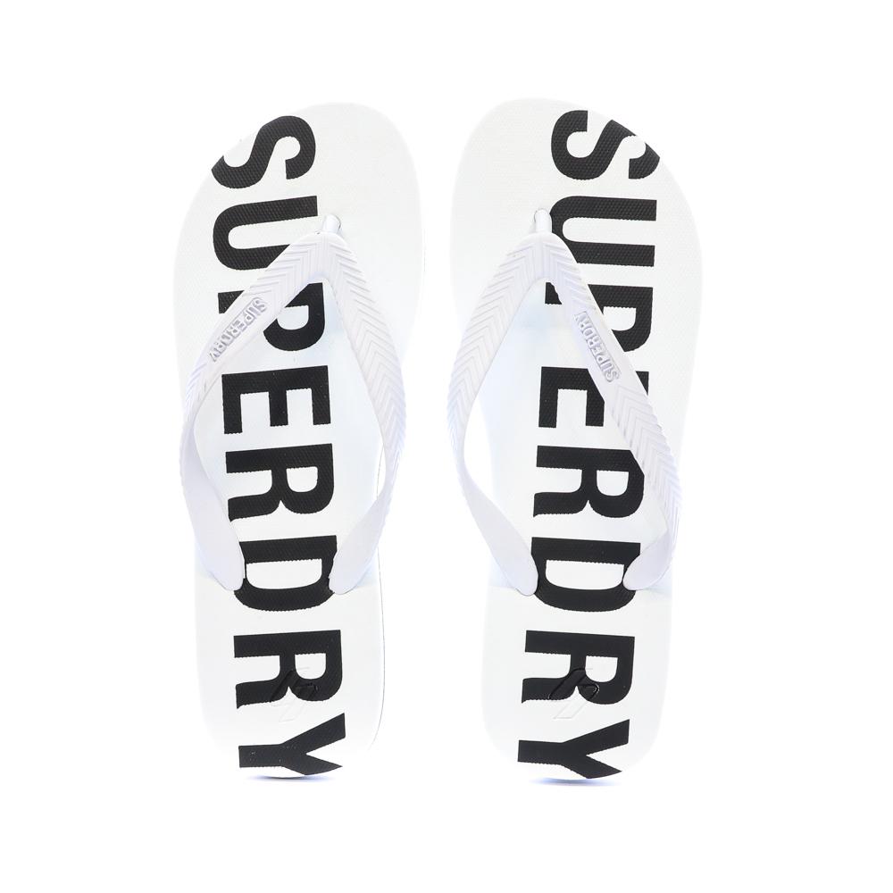 Tongs Blanc/Noir Homme Superdry Code Essential vue 3