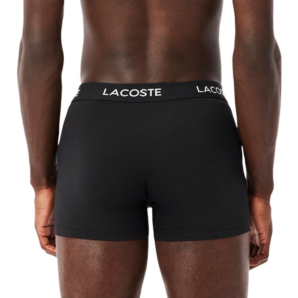 X3 Boxers Gris/Noir Homme Lacoste Microfibre vue 3