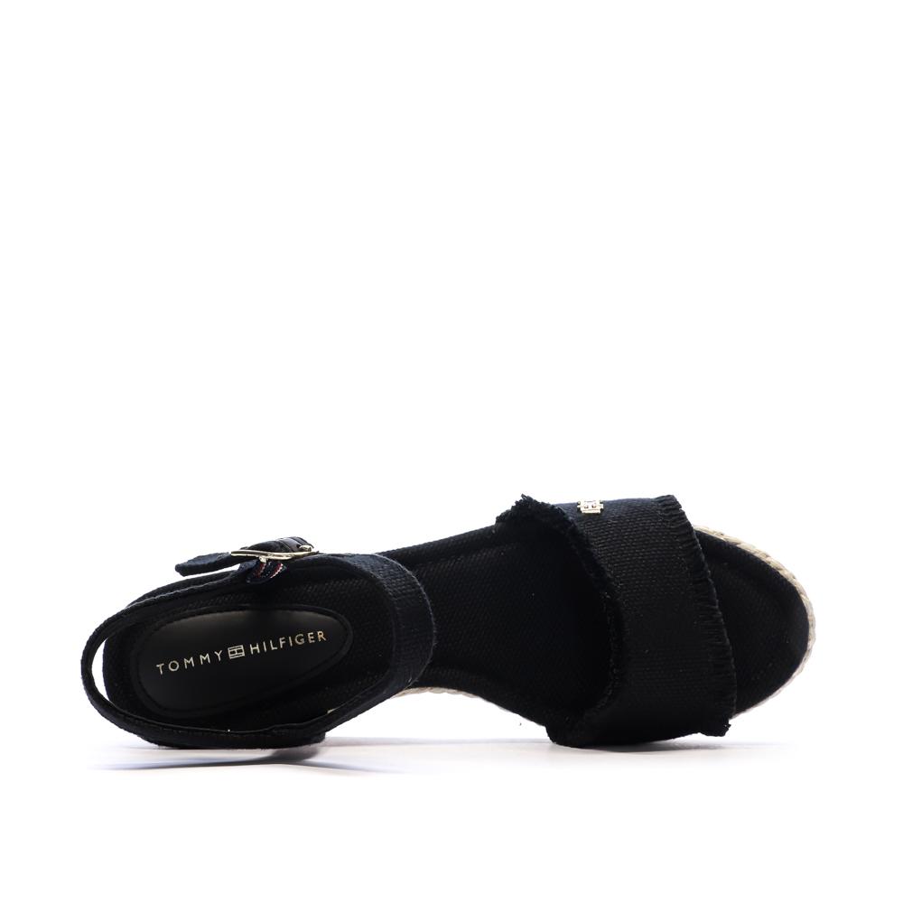 Tommy Hilfiger Women’s Black Heeled Sandals – Wedgeee Photo of the Espace des Marques %store% store - view of %key%