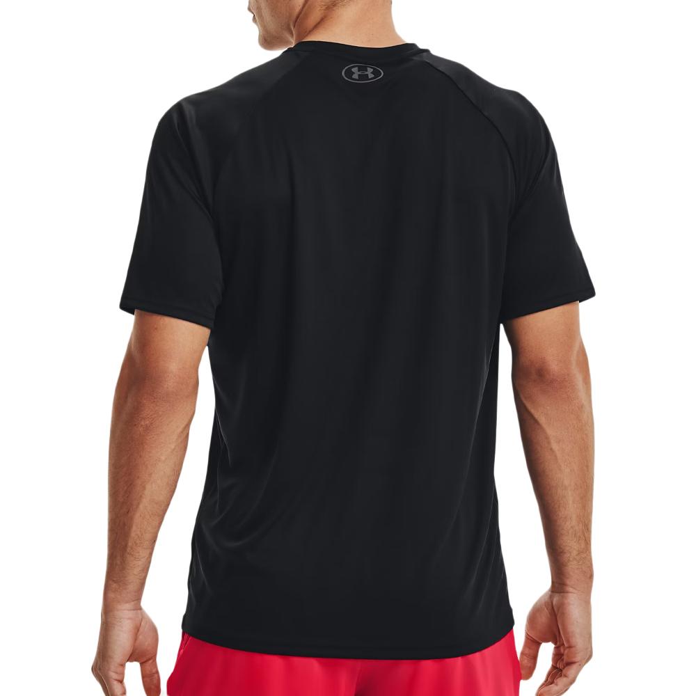 T-shirt Noir Homme Under Armour Velocity vue 2