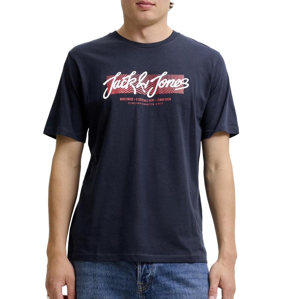 T-Shirt Marine Homme Jack & Jones Hurban pas cher