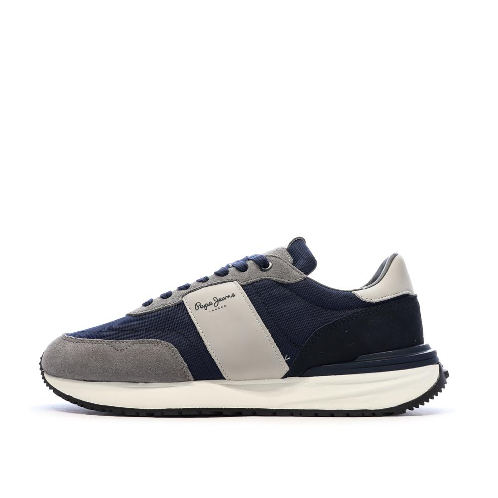Baskets Bleu Homme Pepe jeans Buster Supra pas cher