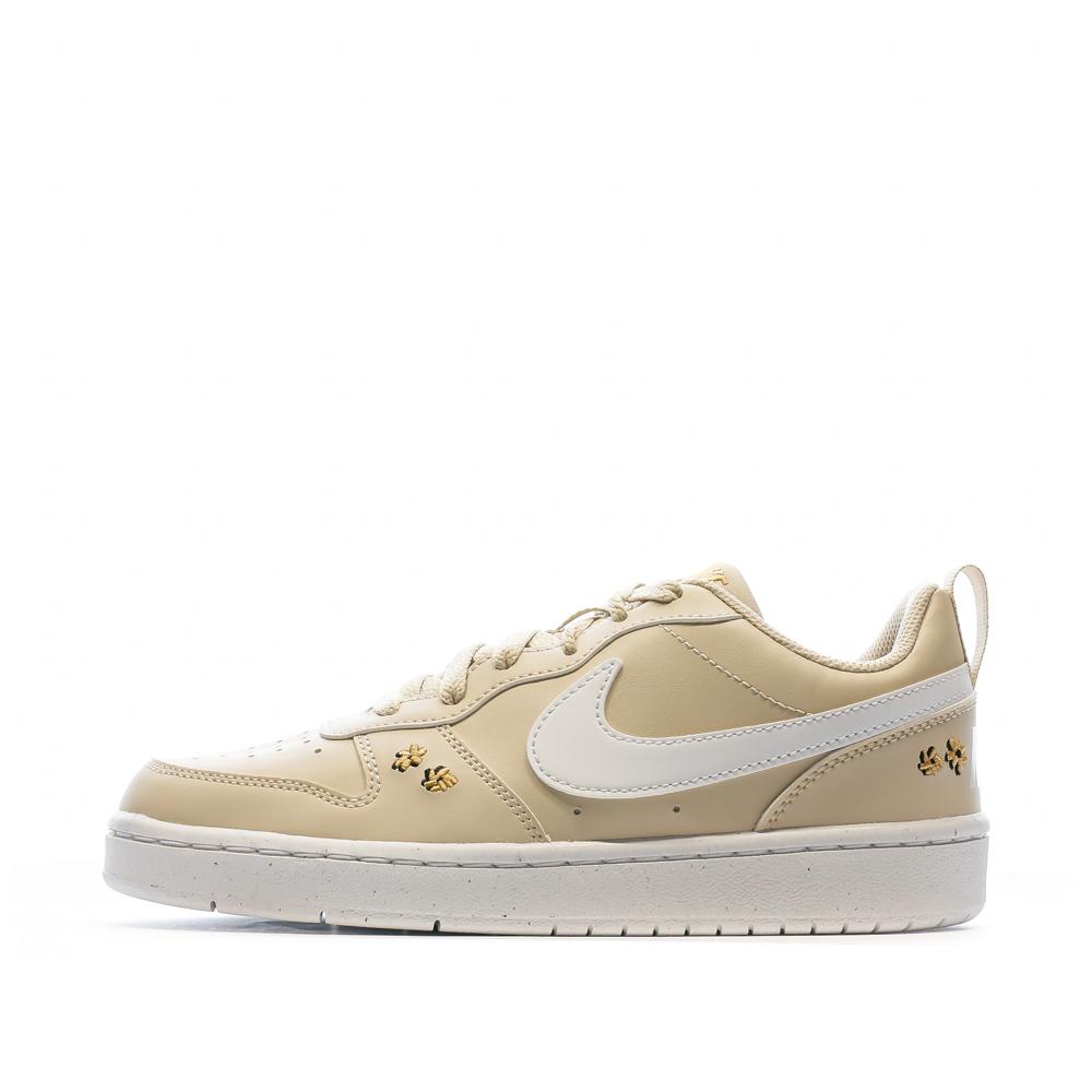 Baskets Beige Femme Nike Court Borough Recraft pas cher