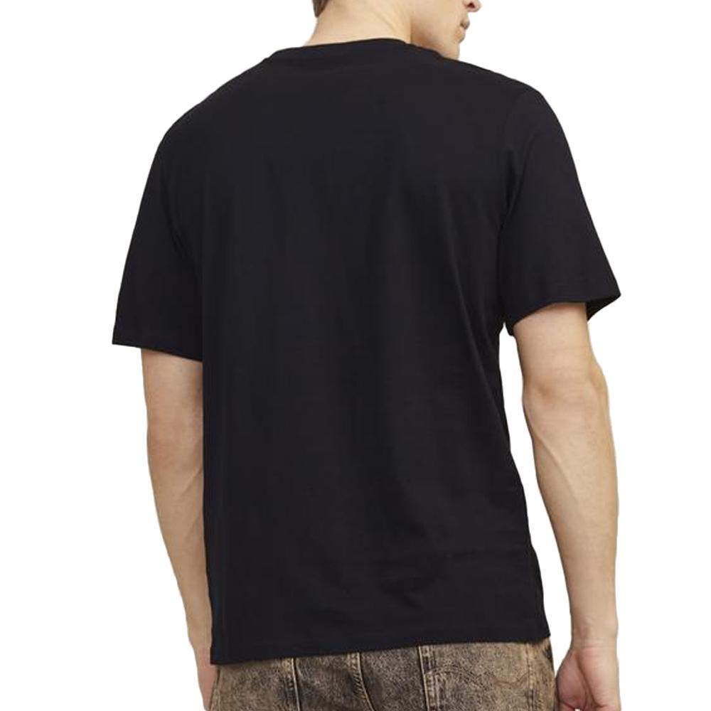 T-shirt Noir Homme Jack & Jones Neo vue 2