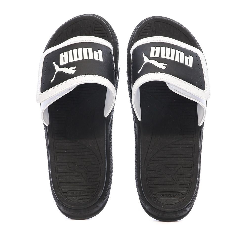 Claquettes Blanche/Noire Homme Puma Softridepro vue 3