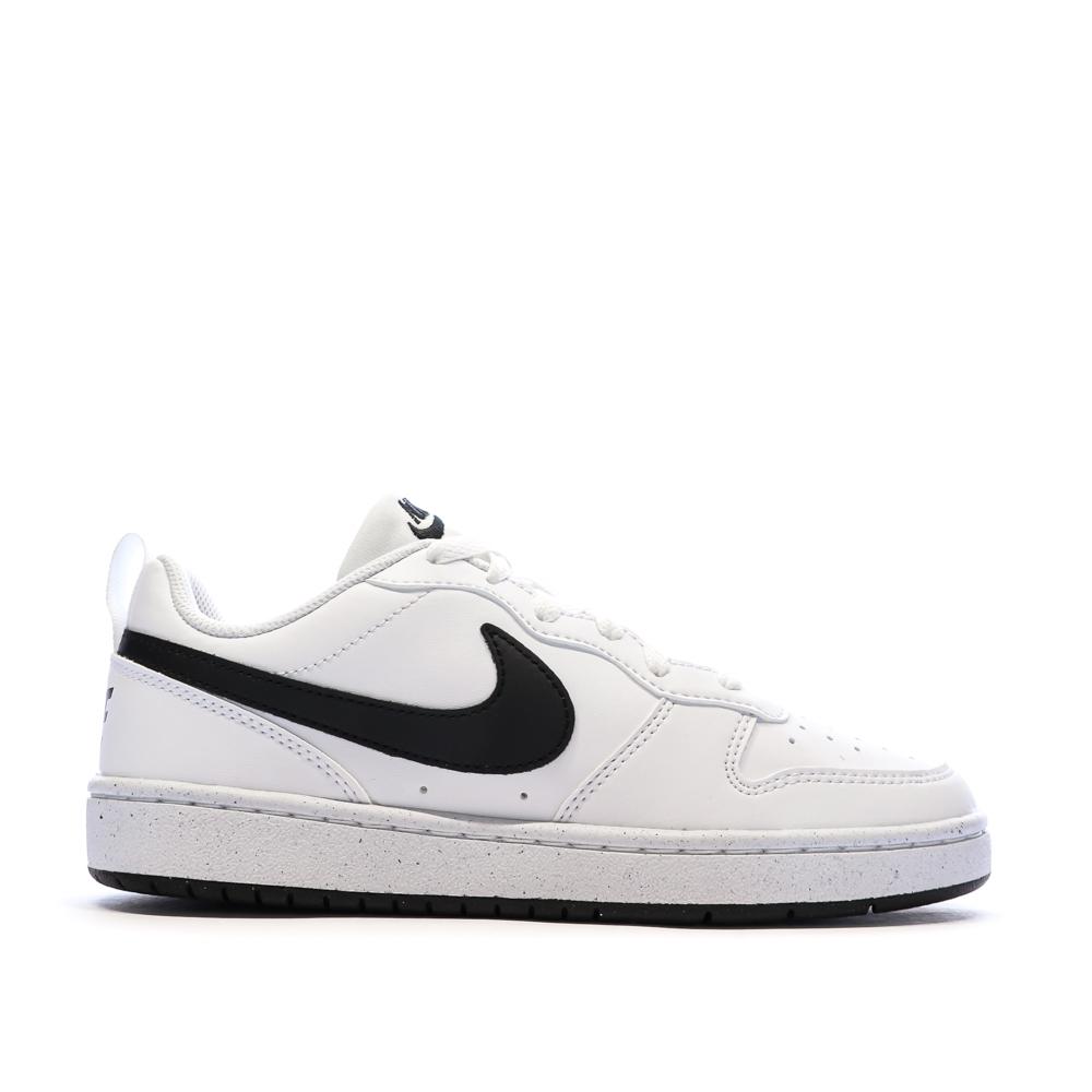 Baskets Blanches Garçon Nike Court Borough Low vue 2