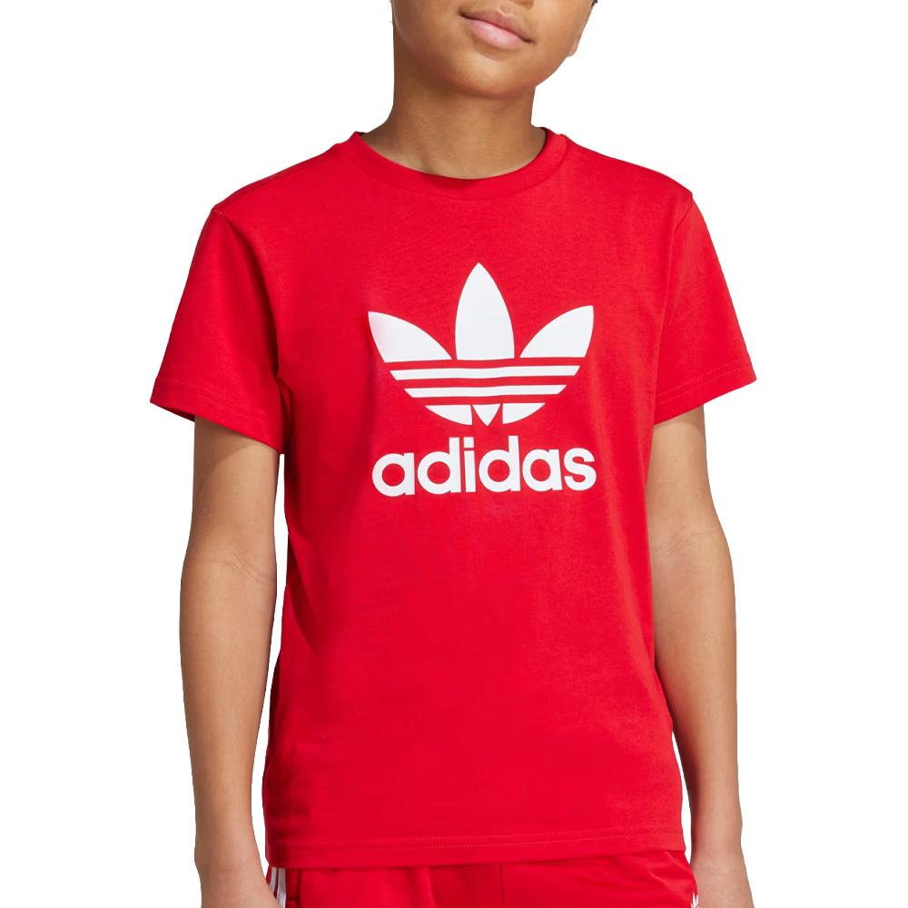 Red Mixed T-Shirt Adidas Trefoil affordable