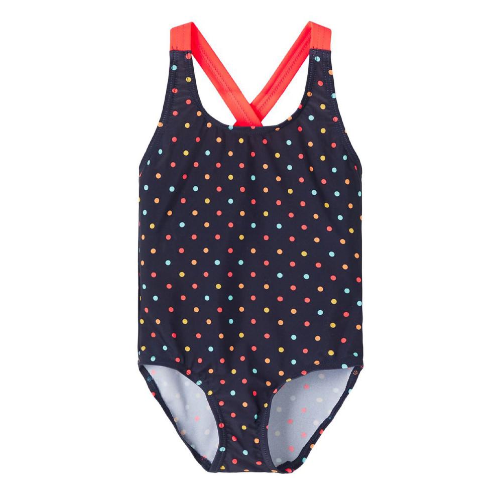 Maillot de bain 1 pièce Bleu à pois Fille Name It Zamara pas cher