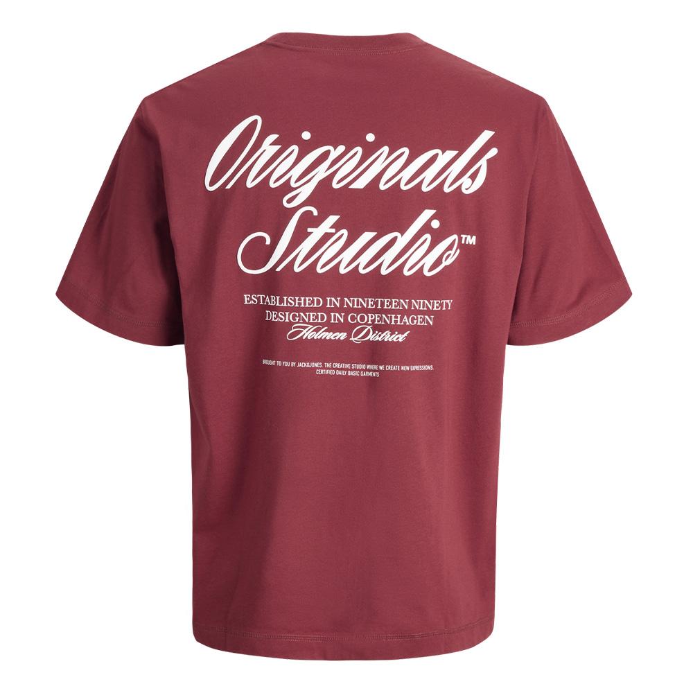 T-Shirt Rouge Homme Jack & Jones Norrebro vue 2