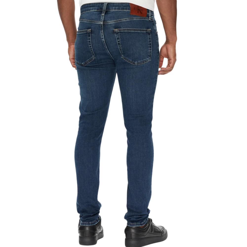Jean Skinny Fit Bleu Homme Calvin Klein Jeans Essential vue 2