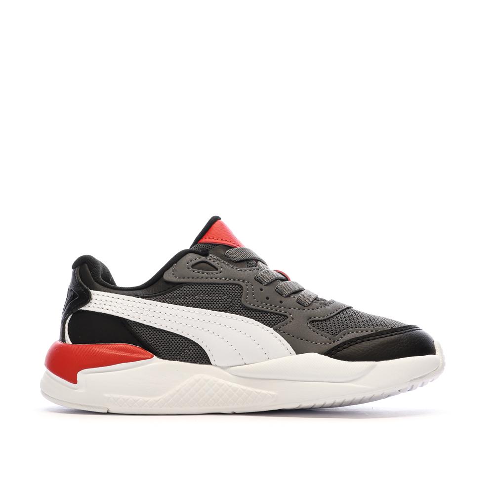 Baskets garçon Puma X-Ray Speed Gris/Blanc/Rouge – Performance et style vue 2