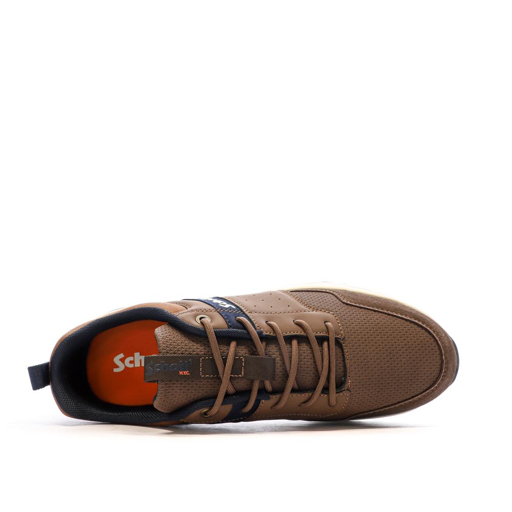 Baskets Marron Homme Schott Fugio Cognac vue 4