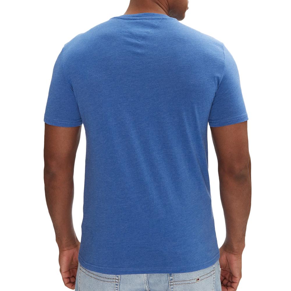 T-shirt Bleu Homme Tommy Hilfiger Jaspe M12 vue 2