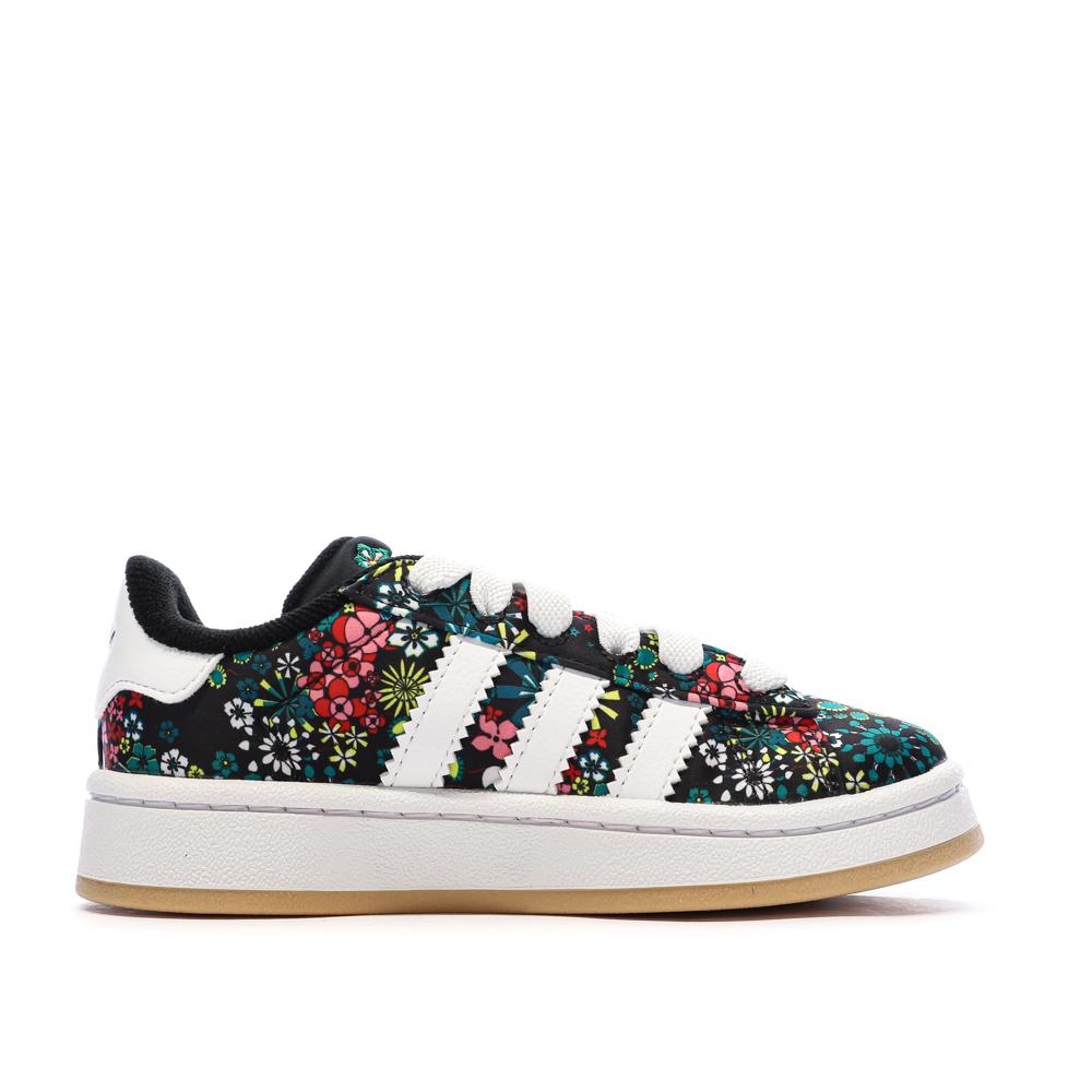 Baskets Noires à Motifs Fille Adidas Campus vue 2