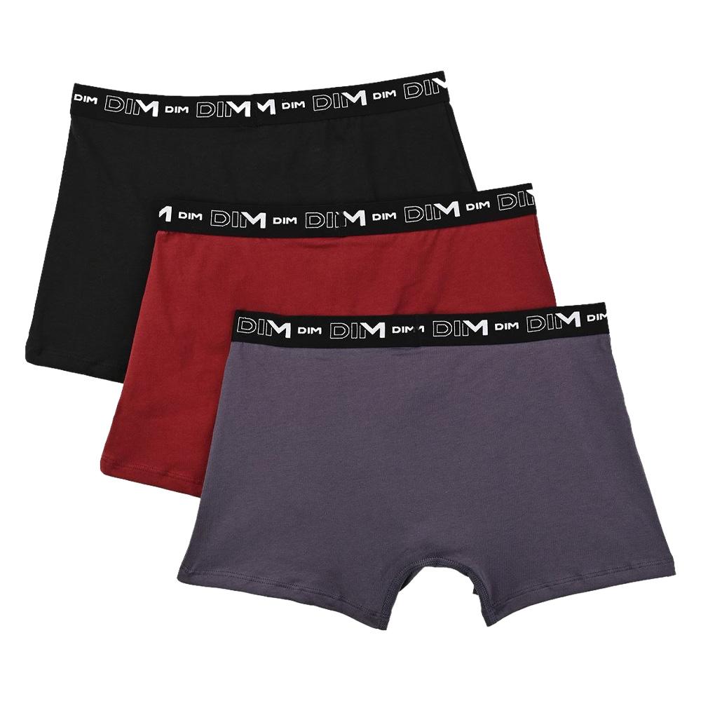X3 Boxers Negro/Rojo/Morado para hombre, talla pequeña, algodón elástico ver 2