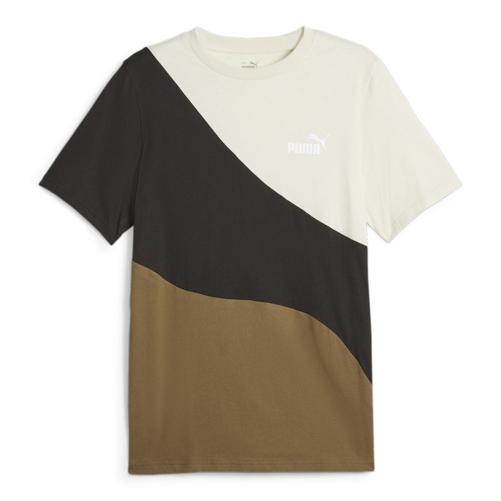 T-shirt Écru/Marron/Noir Homme Puma 673380 pas cher