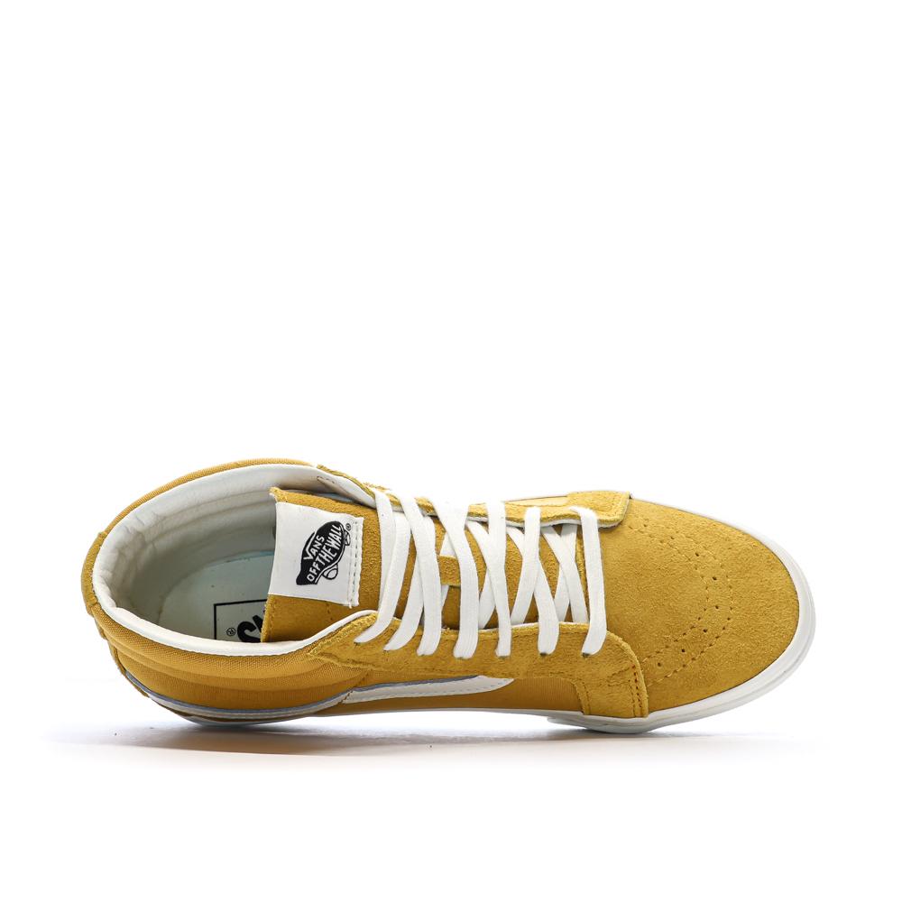 Baskets Jaune Homme Vans Sk8-mid Reissue vue 4