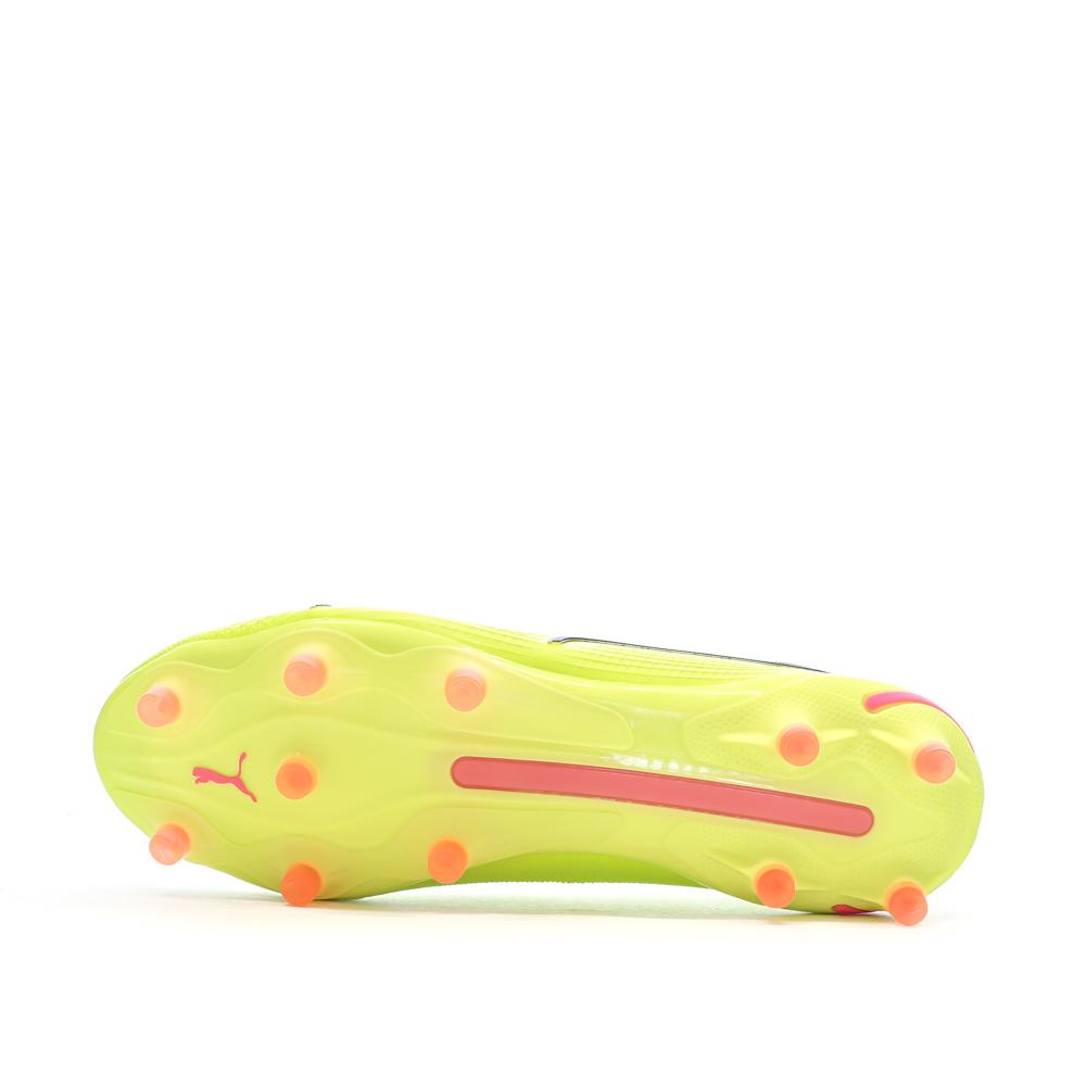 Chaussures de Foot Jaunes Homme Puma King Ultimate FG/AG vue 5