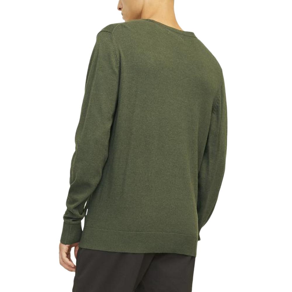 Pull Kaki Homme Jack & Jones Emile vue 2