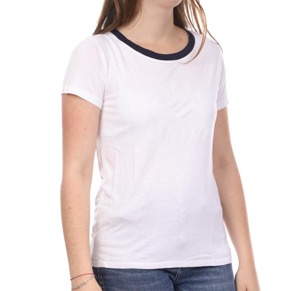 T-shirt Blanc Femme Teddy Smith Twelvo pas cher