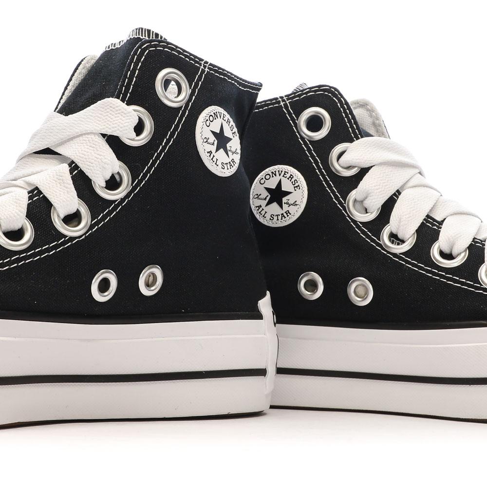Baskets Noires Femme Converse All Star Lift Platform Sketch vue 7