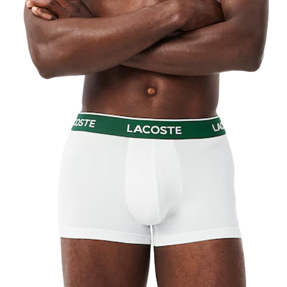 Lot de 3 Boxers Blanc Homme Lacoste 5H1300 pas cher
