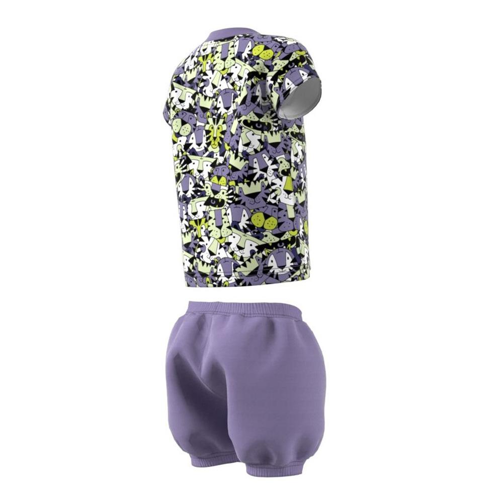 Adidas Girls’ Black/Purple Terry Cloth Set Photo of the Espace des Marques %store% store - view of %key%