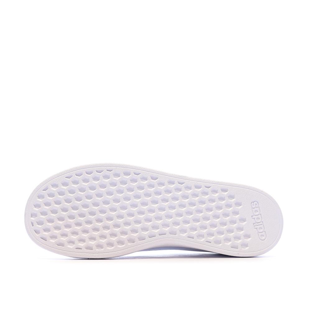 Baskets Blanc/Rose Fille Adidas Advantage vue 5