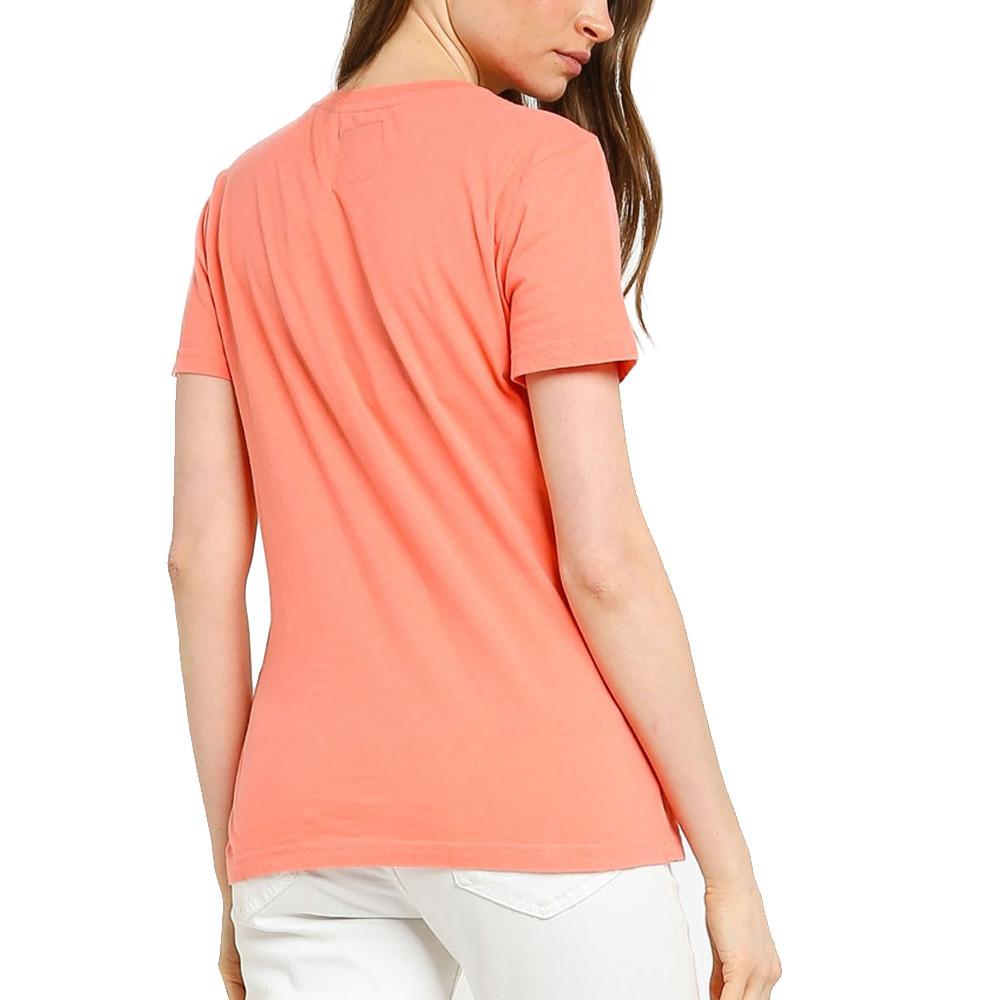 T-Shirt Corail Femme Superdry METALLIC ENTRY vue 2