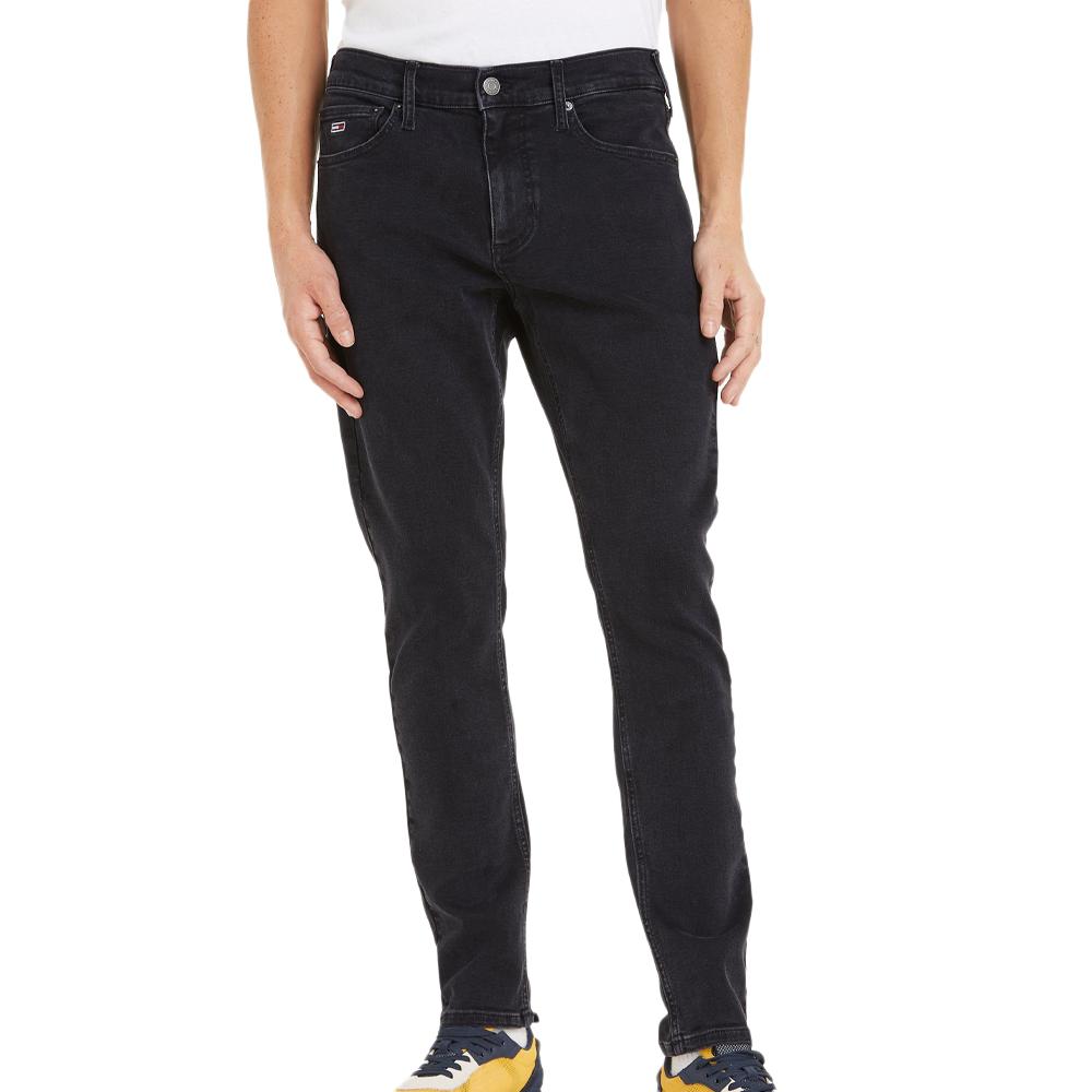 Jeans Slim Noir Homme Tommy Hilfiger Scanton pas cher