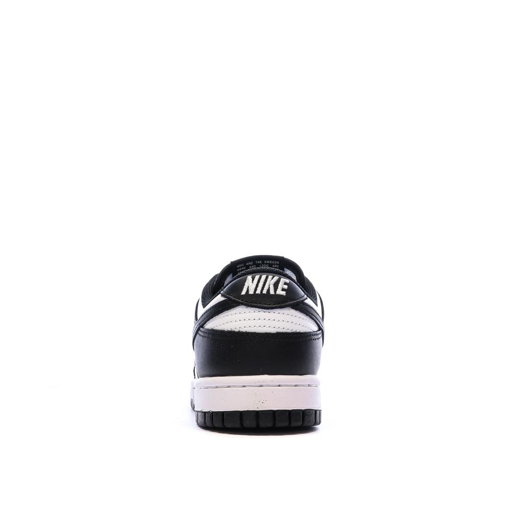 Baskets Noir/Blanc Mixte Nike Dunk Low Panda vue 3