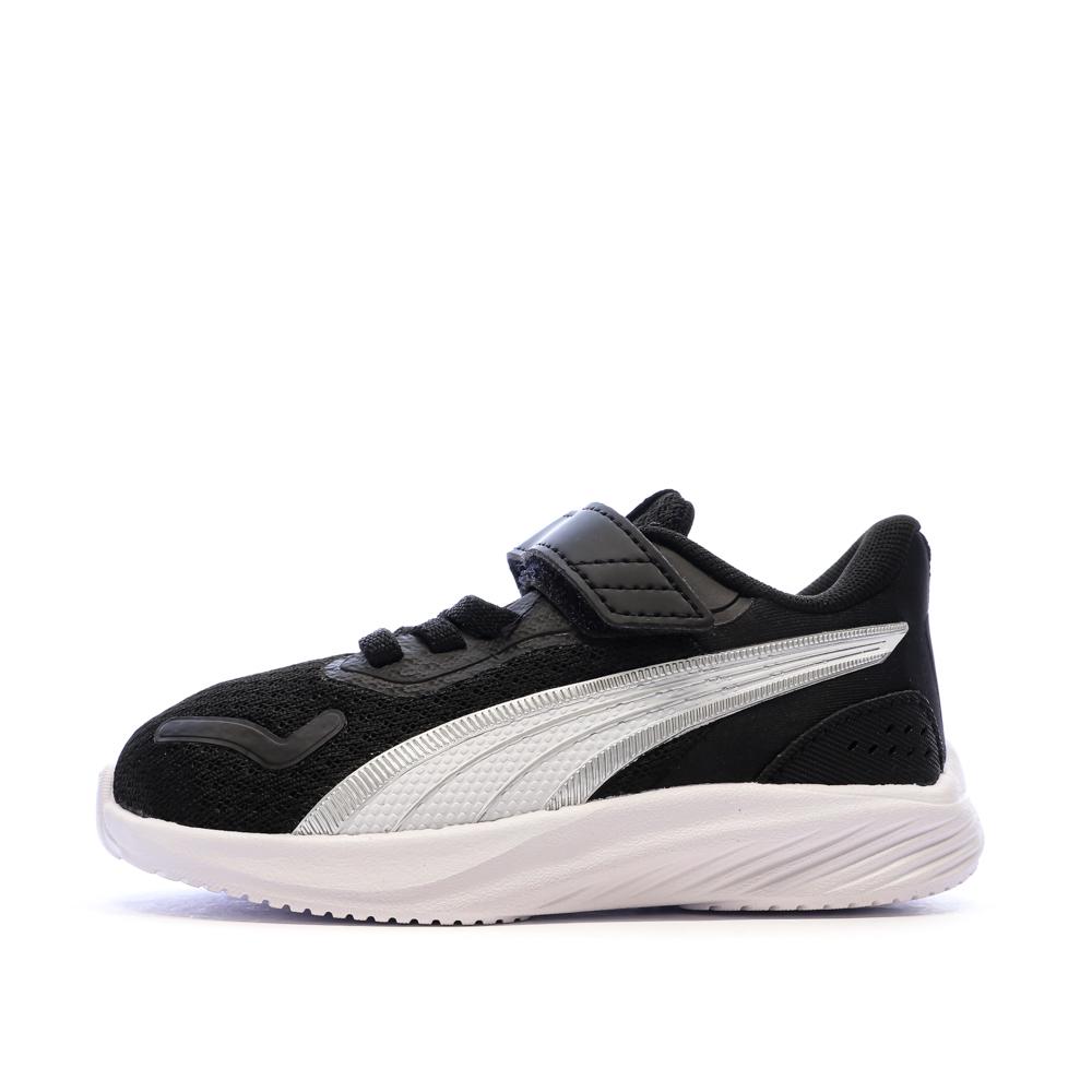 Baskets Noires/Blanches Garçon Puma Pounce pas cher
