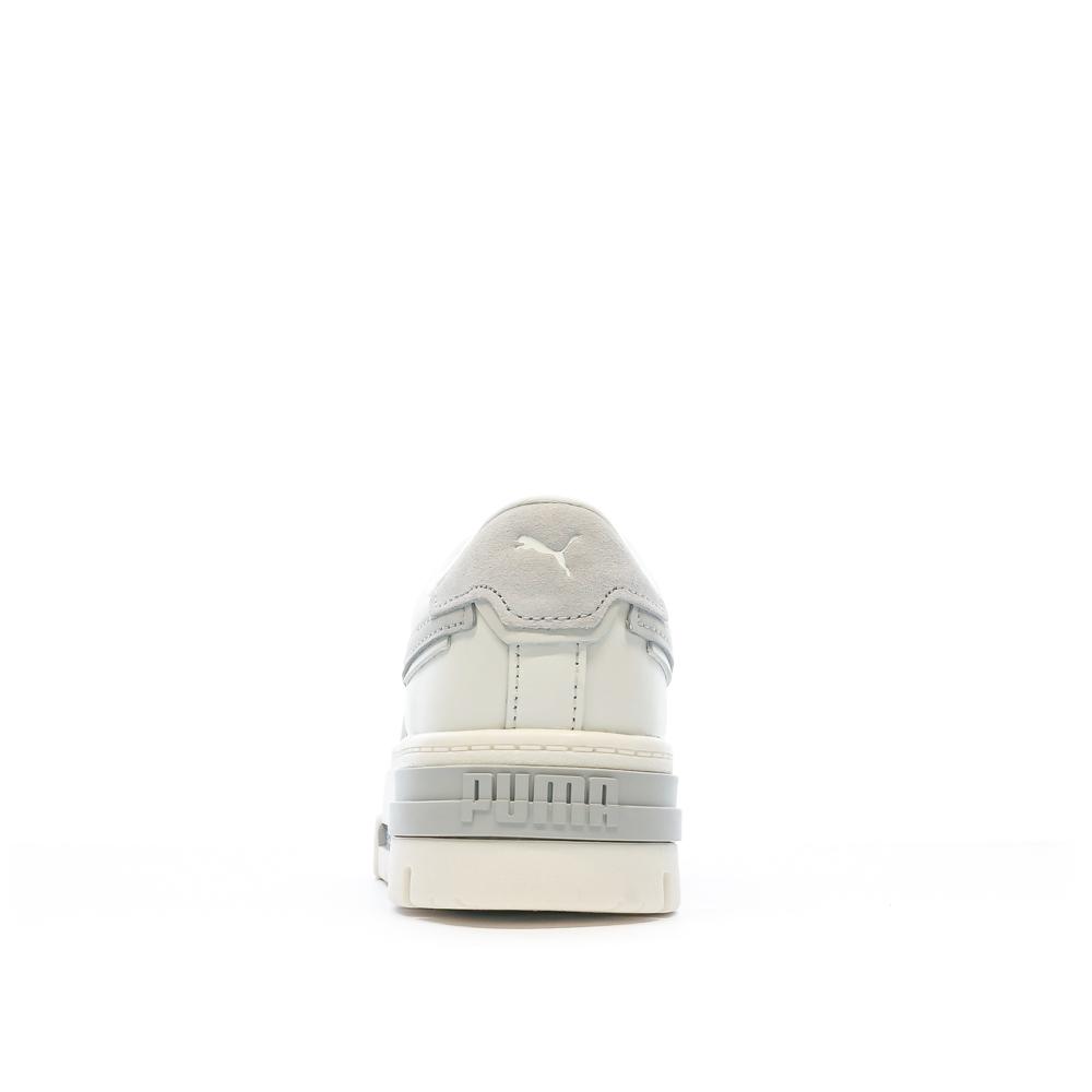 Baskets Écru/Gris Femme Puma Mayze Crashed Selflove vue 3