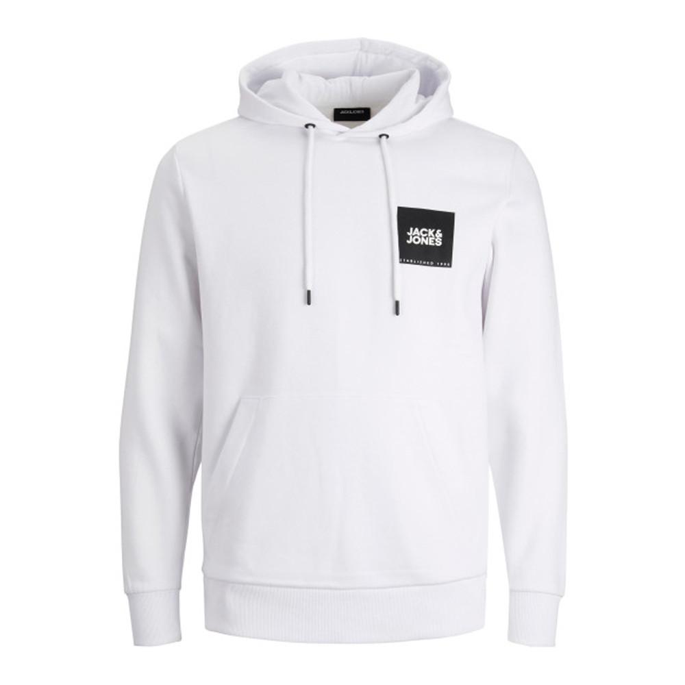 Sweat à capuche Blanc Homme Jack and Jones Hood pas cher