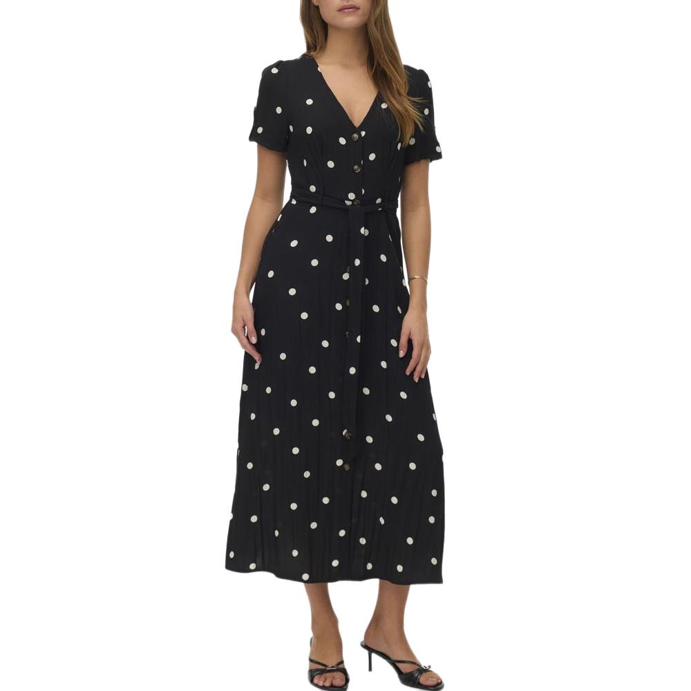 Robe Noir Femme Vero Moda Joan 7/8 pas cher