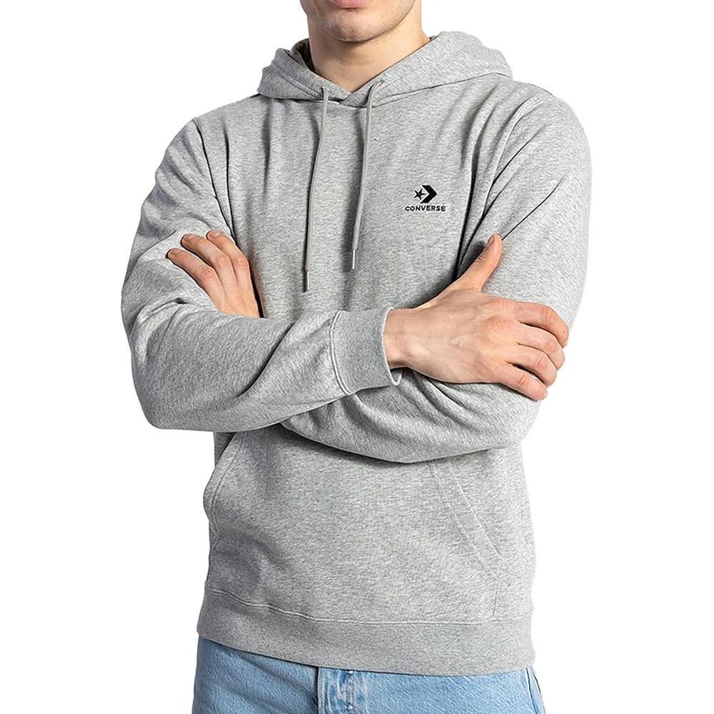 Sweat Gris Homme Converse Classic Fit Left Chest Star pas cher