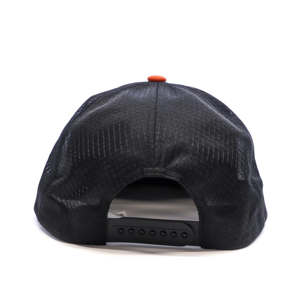 Casquette Noir/Orange Mixte Salomon Trucker Flat Cap Cherry vue 3