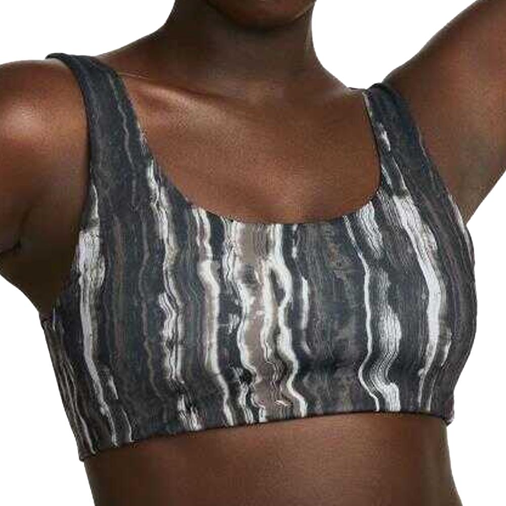 Brassière Noire/Grise Femme Nike Alate pas cher