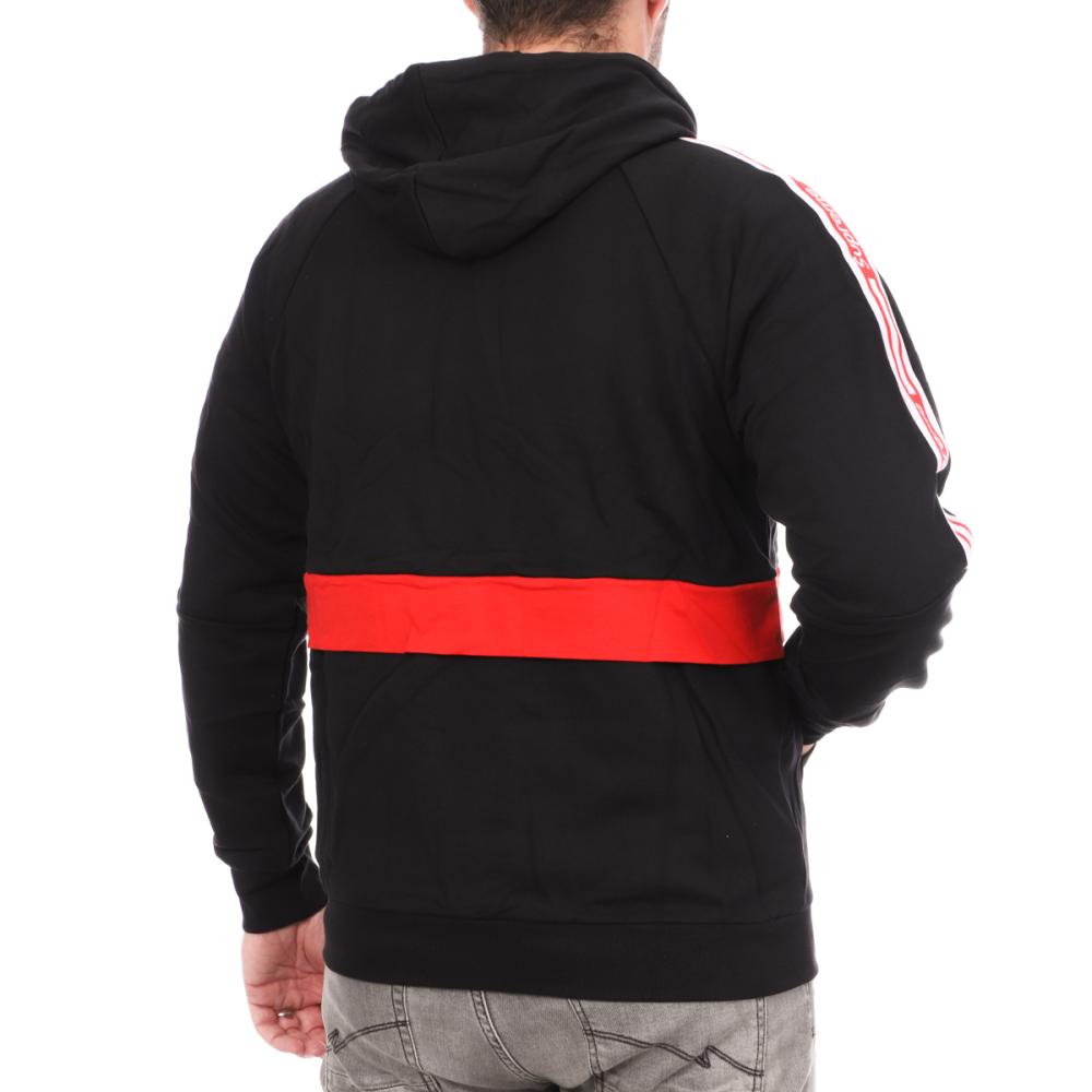 Sweat à capuche Noir Homme Supreme Grip Halo vue 2