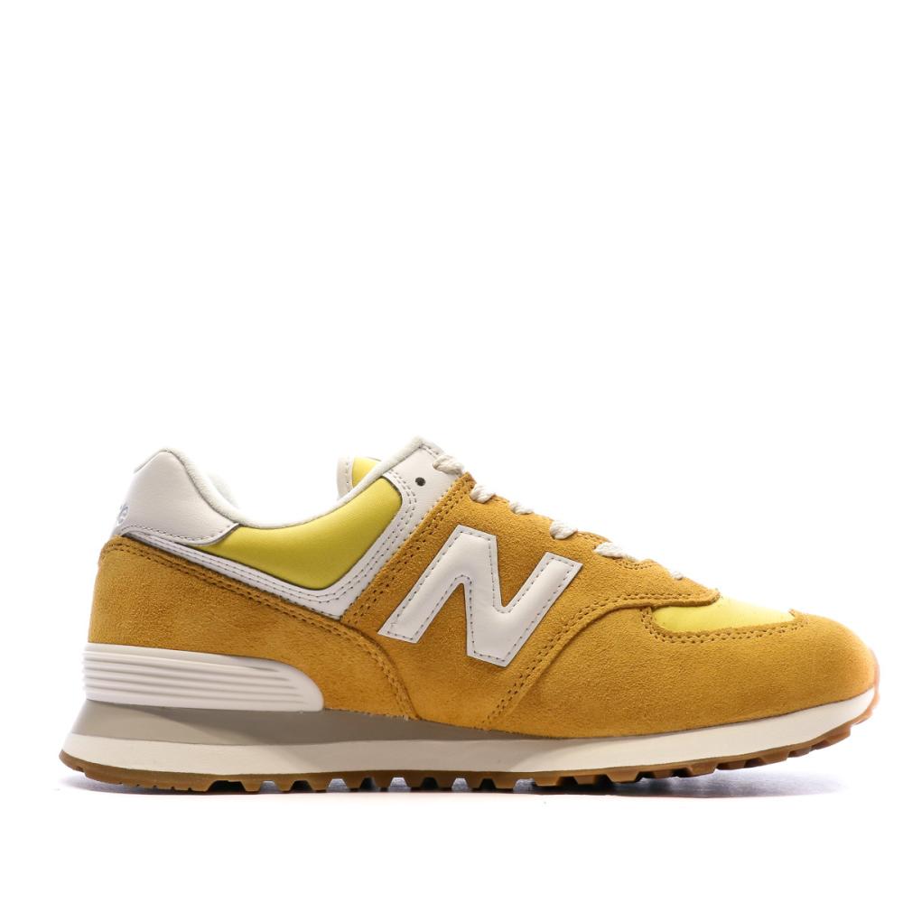 Baskets Jaunes Mixte New Balance 574 vue 2