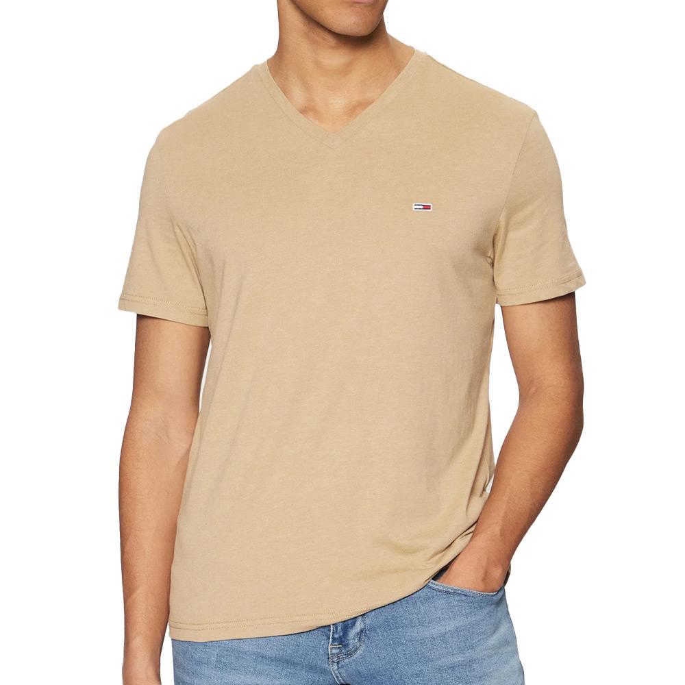T-shirt Beige Homme Tommy Hilfiger Jaspe M12 pas cher