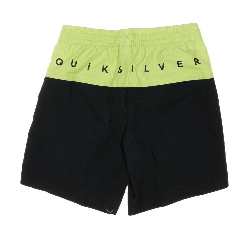 Short de bain Noir/Vert Garçon Quiksilver Corpo vue 2