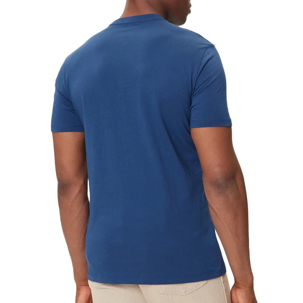 T-Shirt Bleu Homme Calvin Klein Jeans Glitched vue 2