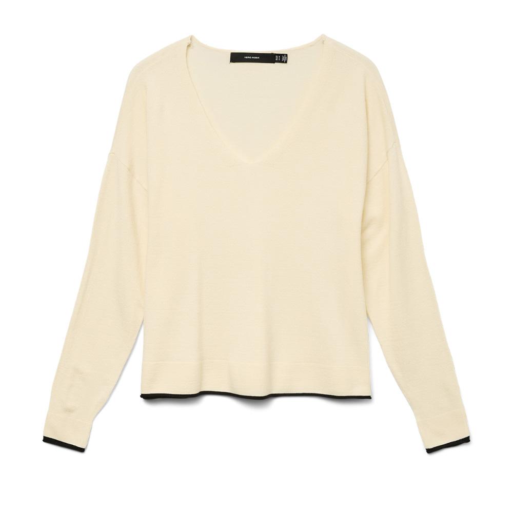 Pull Blanc Femme Vero Moda Breeze vue 2