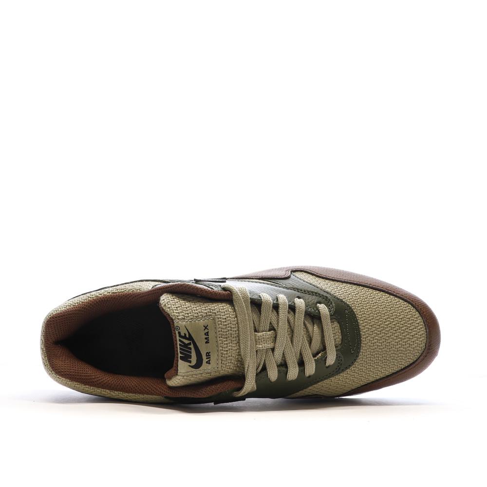 Baskets Kaki Homme Nike Air Max 1 vue 4