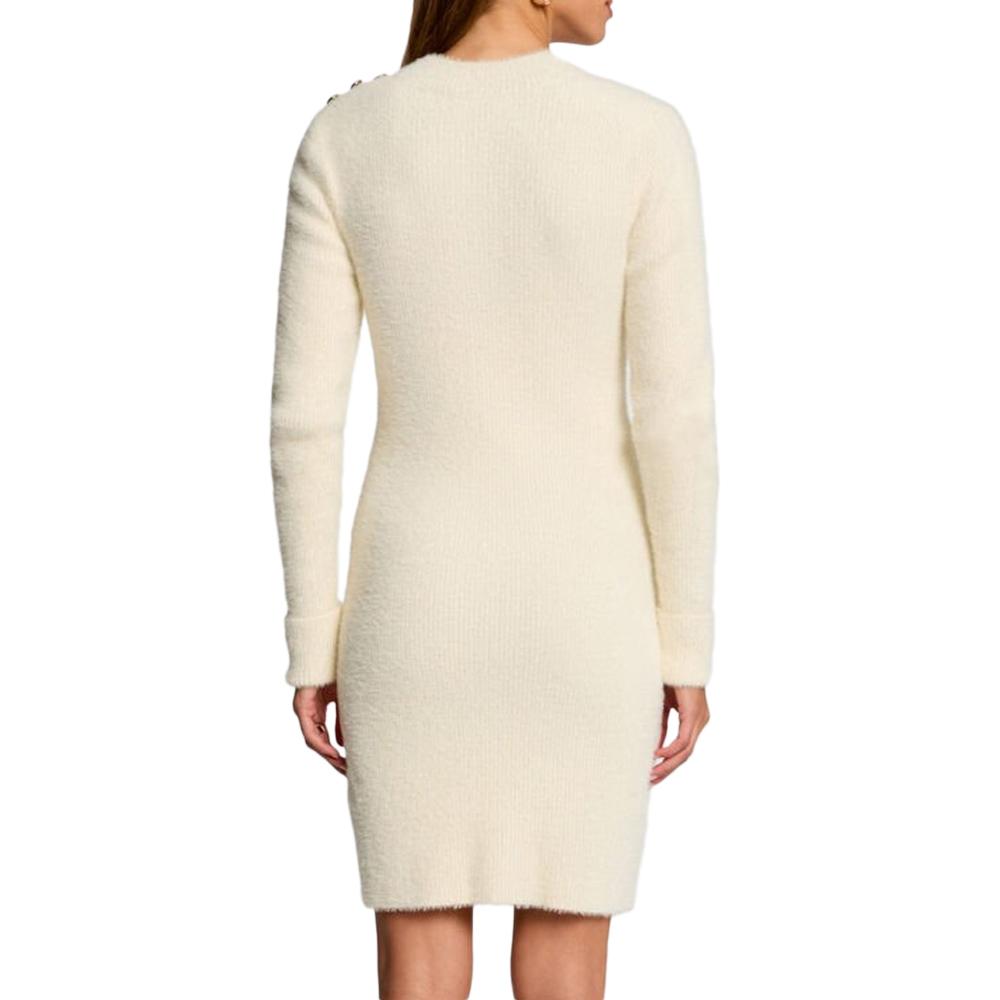Robe Ecru Femme Morgan Duveteuse vue 2